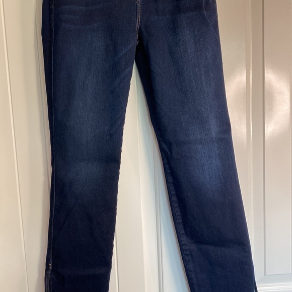 FRAME Le Sylvie High Waist Side Slit Ankle Straight Leg Jeans In Cabana Sz 26 - Picture 5 of 13